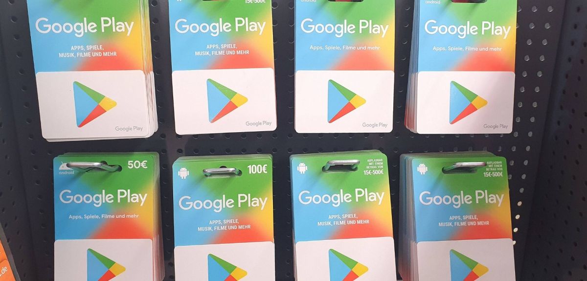 Google Play Store Guthabenkarten.