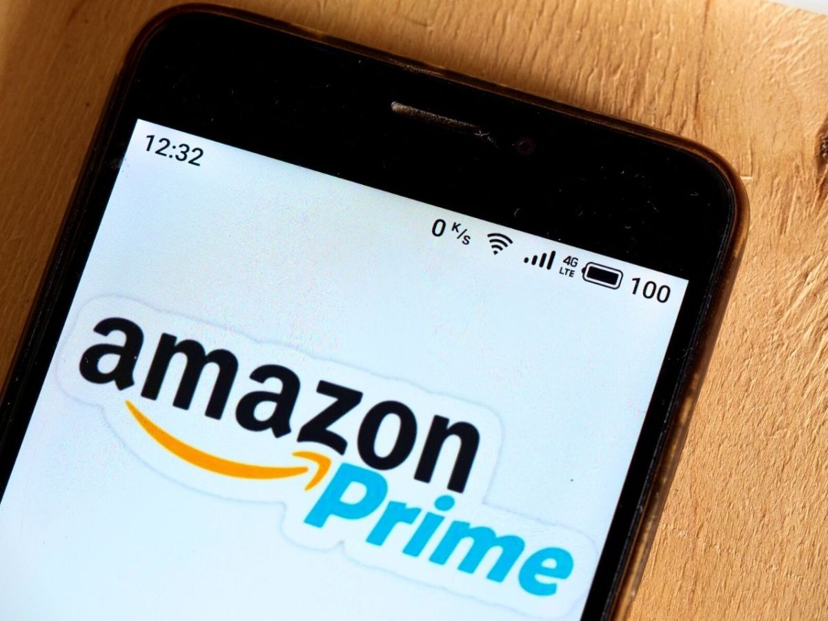 Amazon Prime-Logo auf einem Smartphone