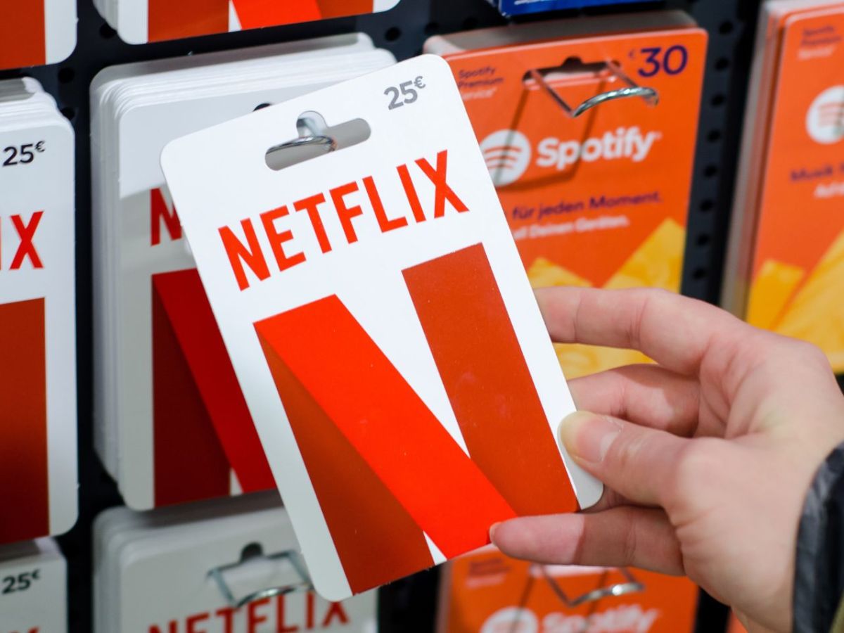 Netflix-Guthabenkarte im Laden