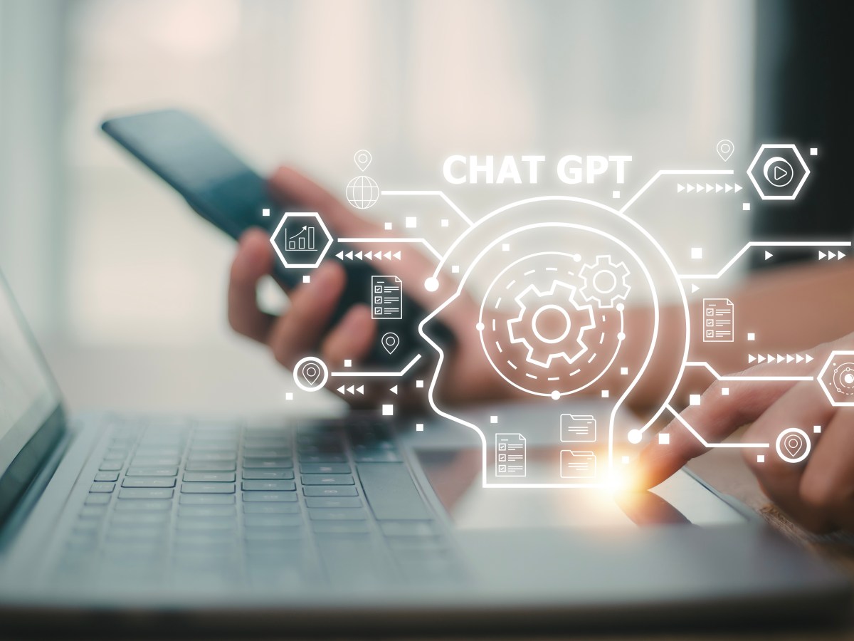 ChatGPT wird an Laptop genutzt