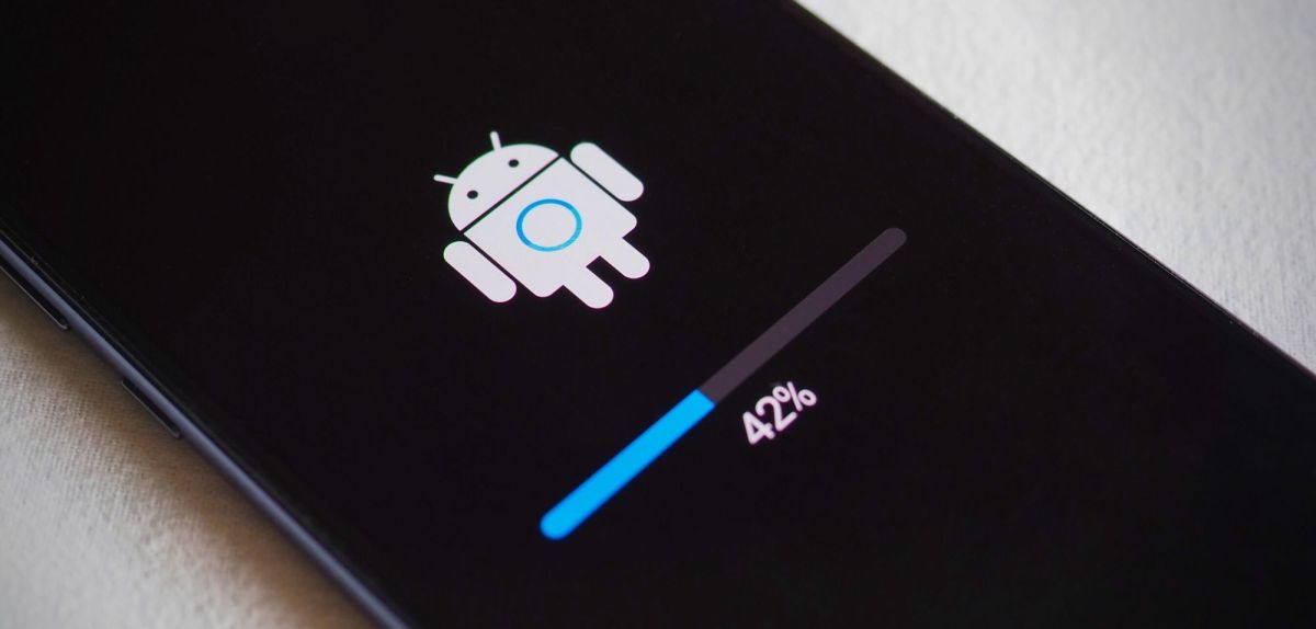 Android-Update auf einem Smartphone