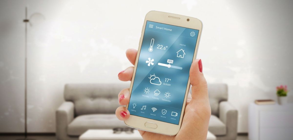 Smart Home Übersicht auf dem handy