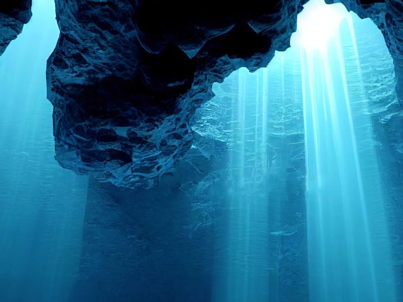 Pazifik Höhle unter Wasser