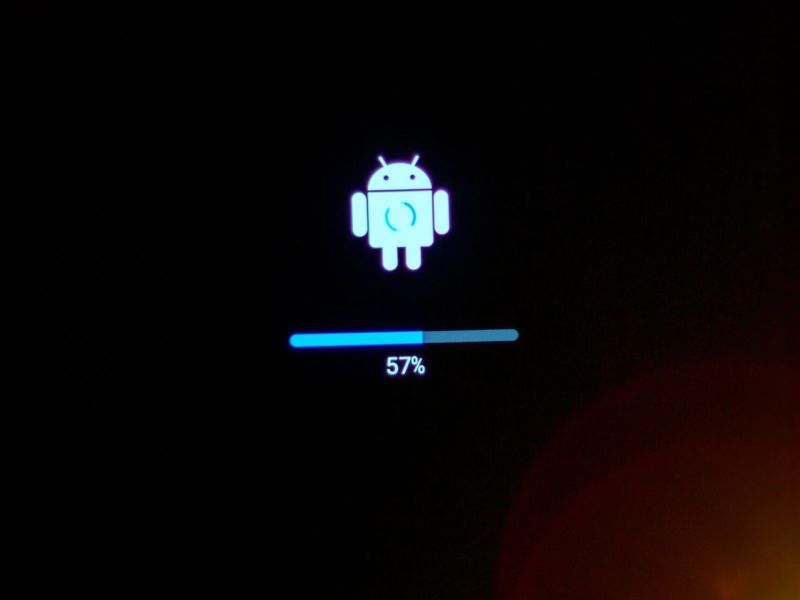 Android Logo auf dem Handy