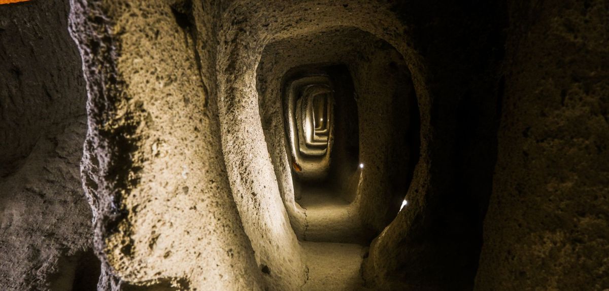 Tunnel im unterirdischen Derinkuyu