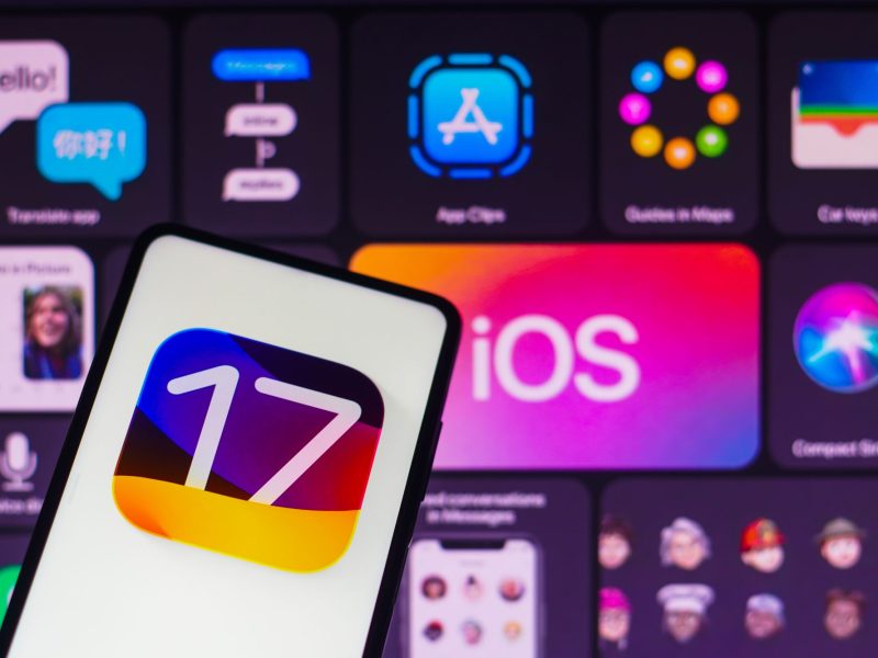 Ein iPhone mit Betriebssystem iOS 17