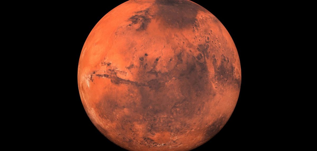 Planet mars aus dem All