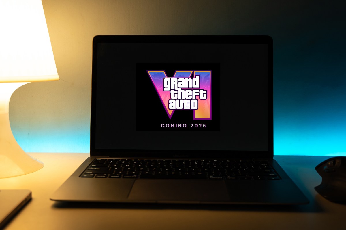 "GTA 6"-Logo auf einem Laptop