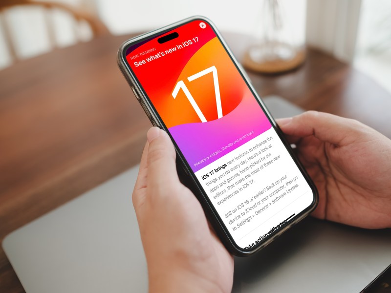 iOS 17 auf dem iPhone Bidschirm