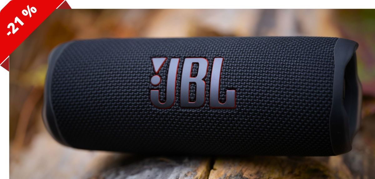 JBL Flip 6 in einem Wald