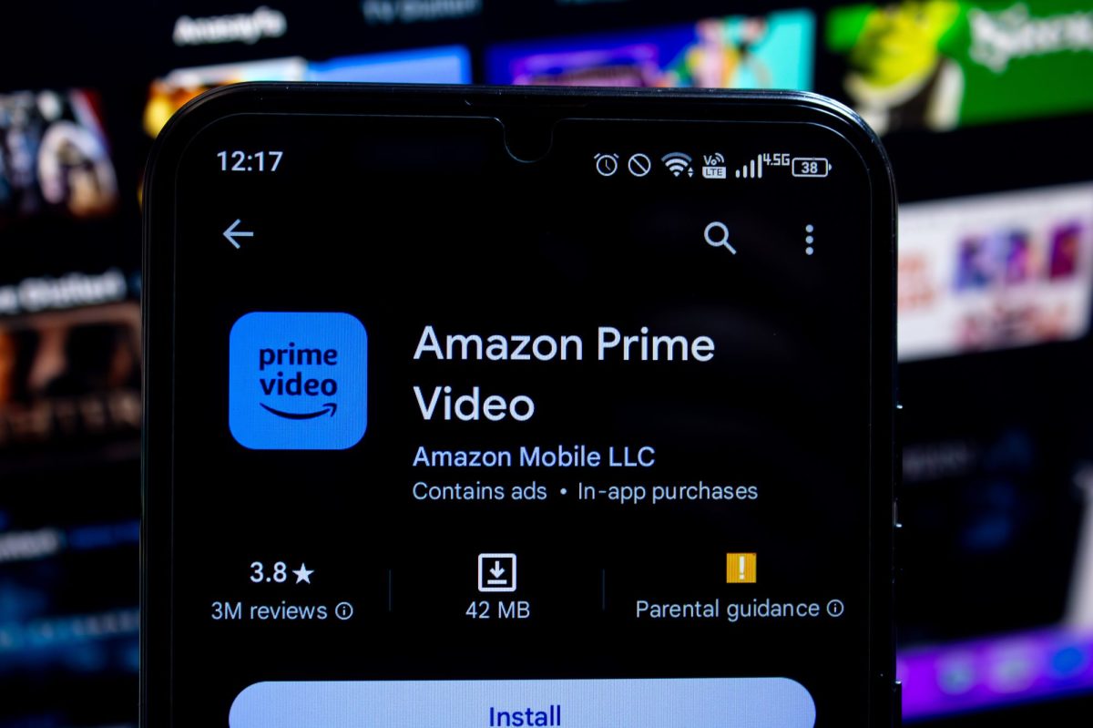 Amazon Prime Video-App auf einem Smartphone