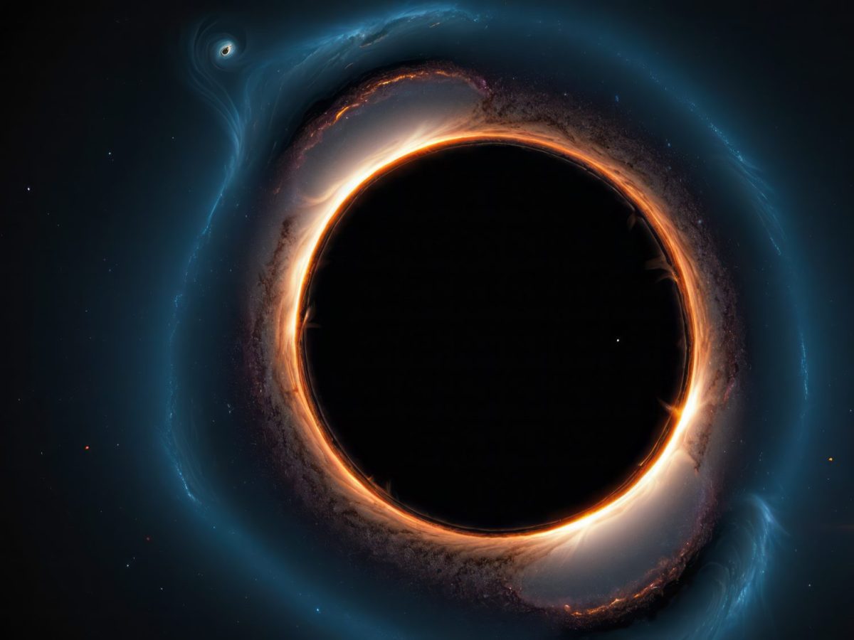 Illustration eines Schwarzen Lochs