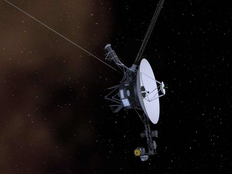 Voyager 1 schwebt im Weltall