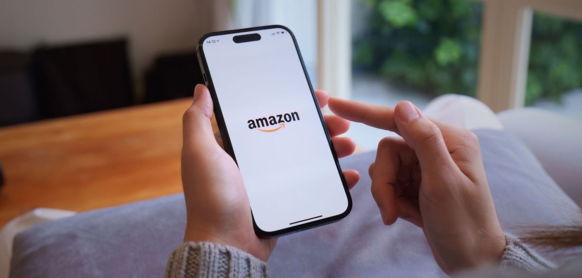 Amazon-App auf einem Smartphone