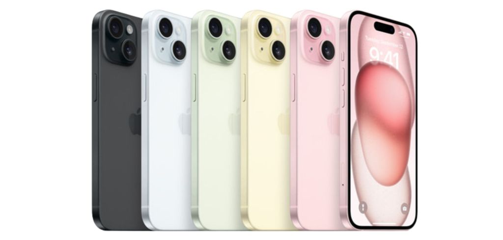 iPhone 15 in verschiedenen Farben