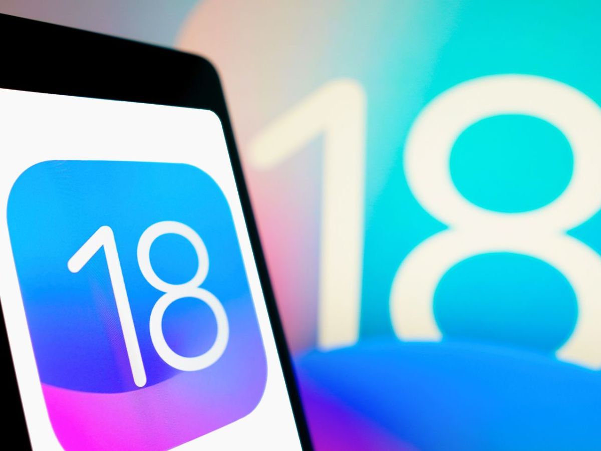 iOS 18-Logo auf iPhone