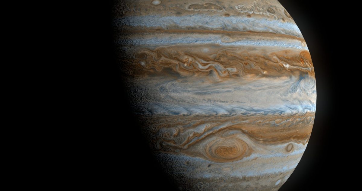 Jupiter im Weltall.