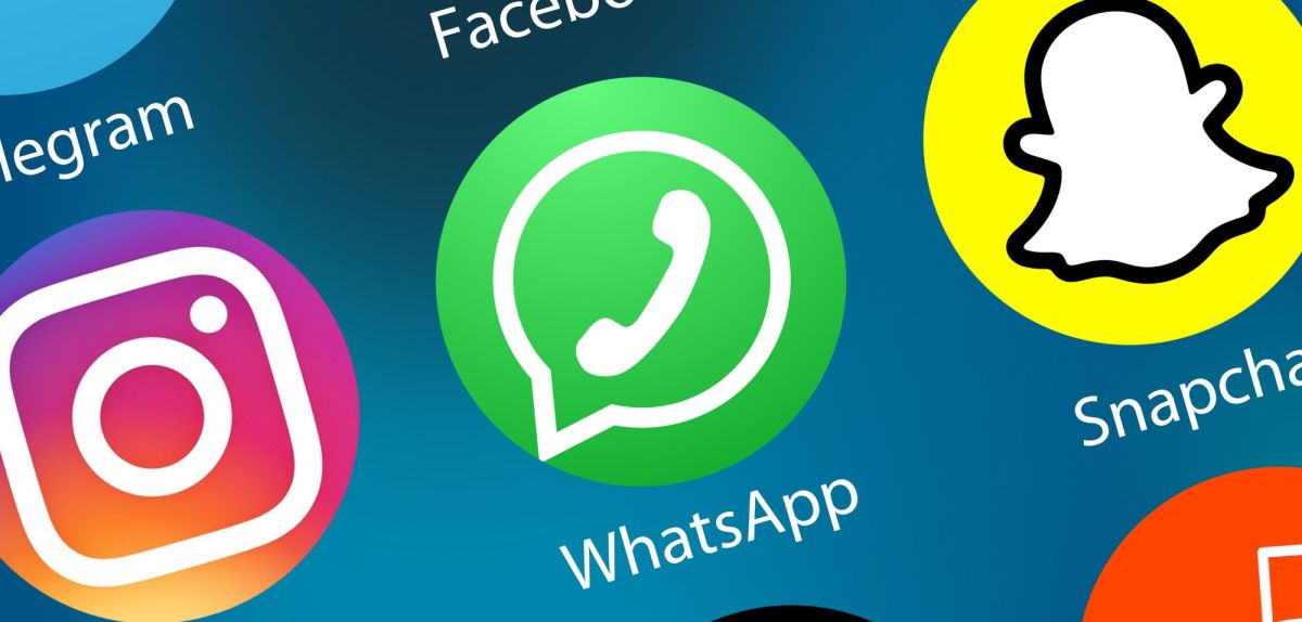 WhatsApp-Icon auf einem Samartphone.