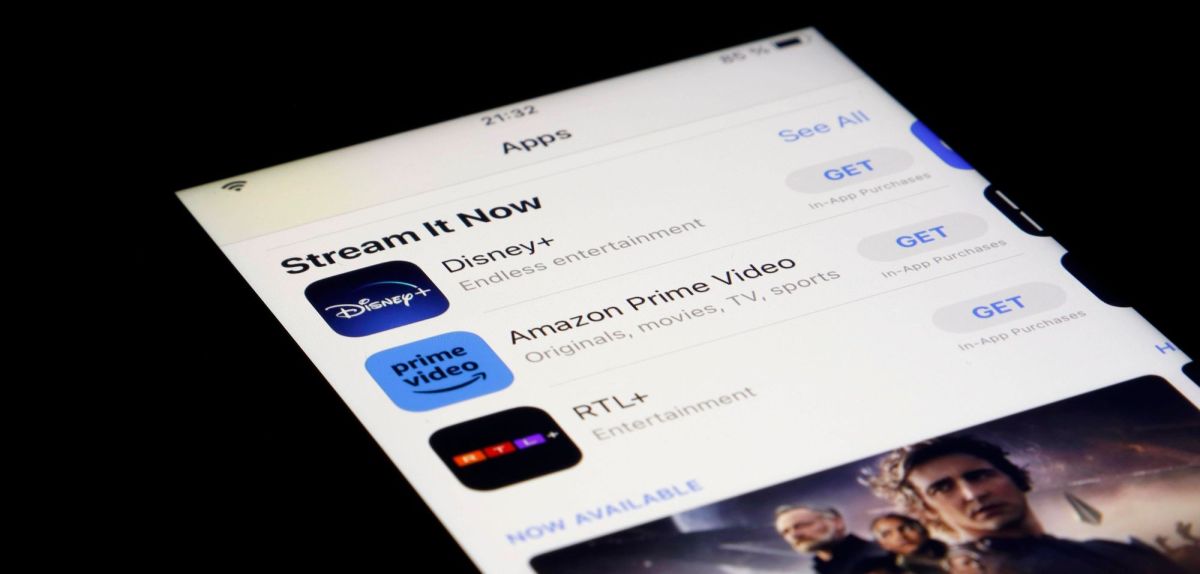 Streamingapps auf einem Smartphone