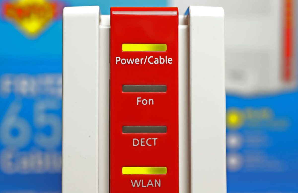 Router führt FritzBox-Update durch.