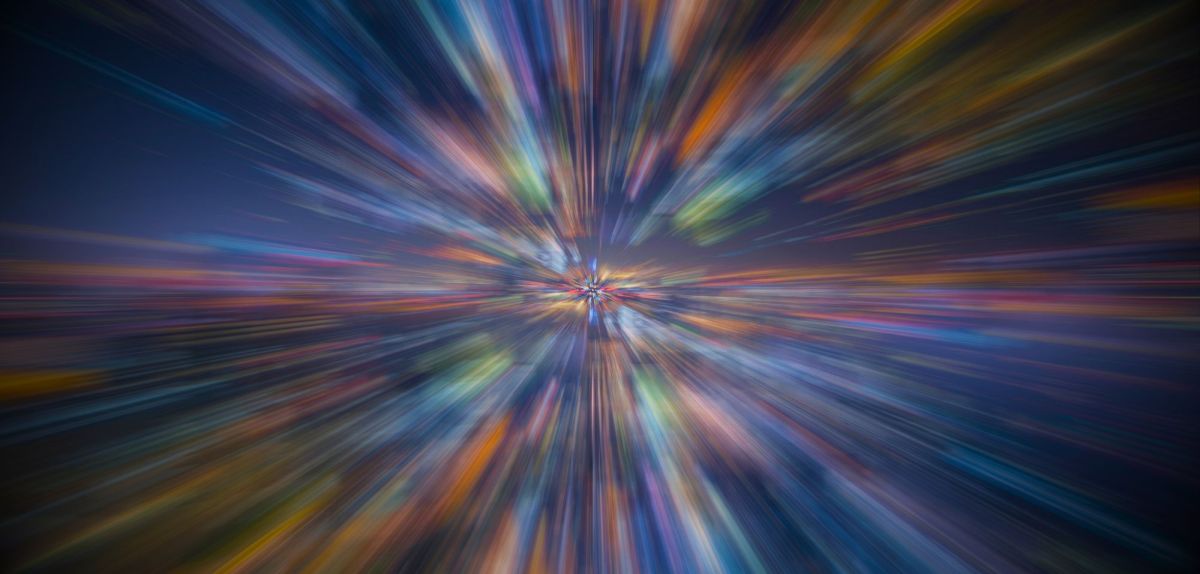 Visualisierung des Urknalls.