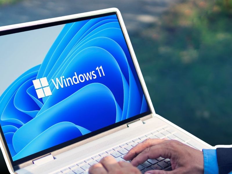 Windows 11 auf einem Laptop.