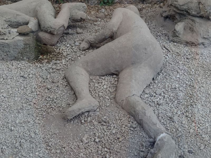 Ein archäologischer Fund in Pompeji.