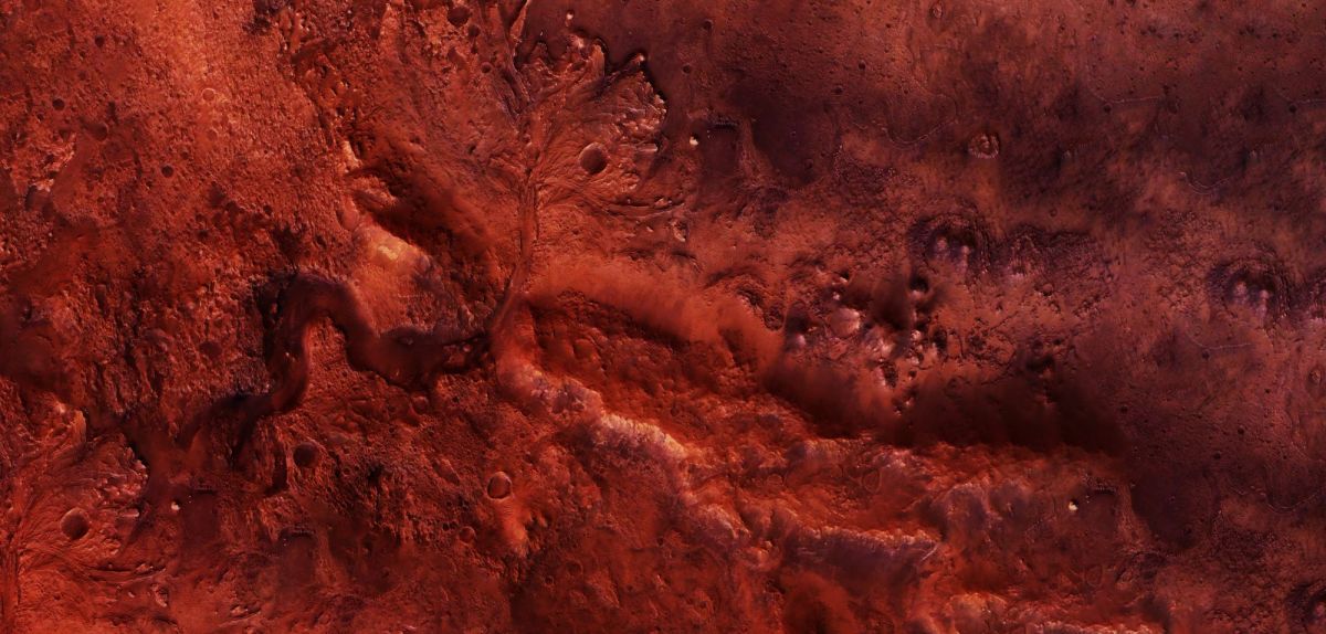 Oberfläche des Mars.