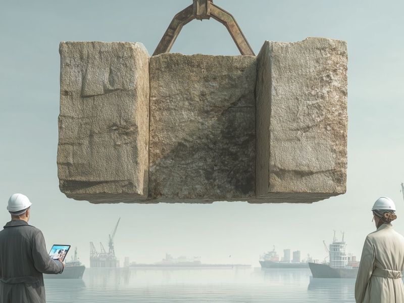 Forscher heben einen archäologischen Fund aus dem Meer (KI-generiertes Bild).